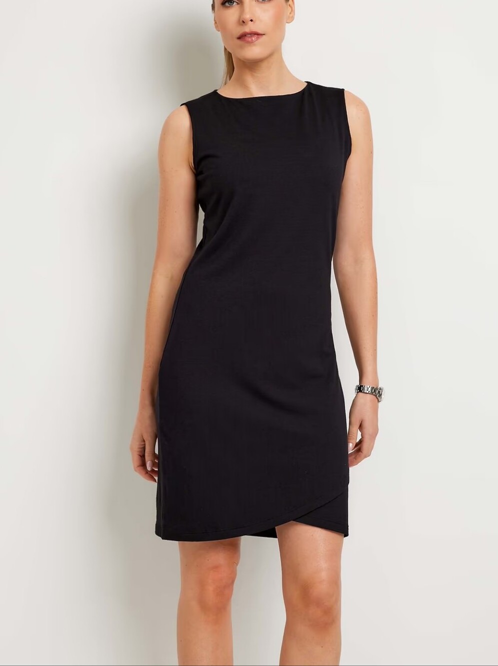 Anatomie Johanna Women's Large Black Sleeveless Travel Dress New